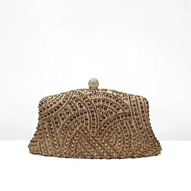 Bolsa de cena de moda transfronteriza de dama brillante diamante de alto nivel bolso de fiesta de lujo ligero bolso de mano elegante