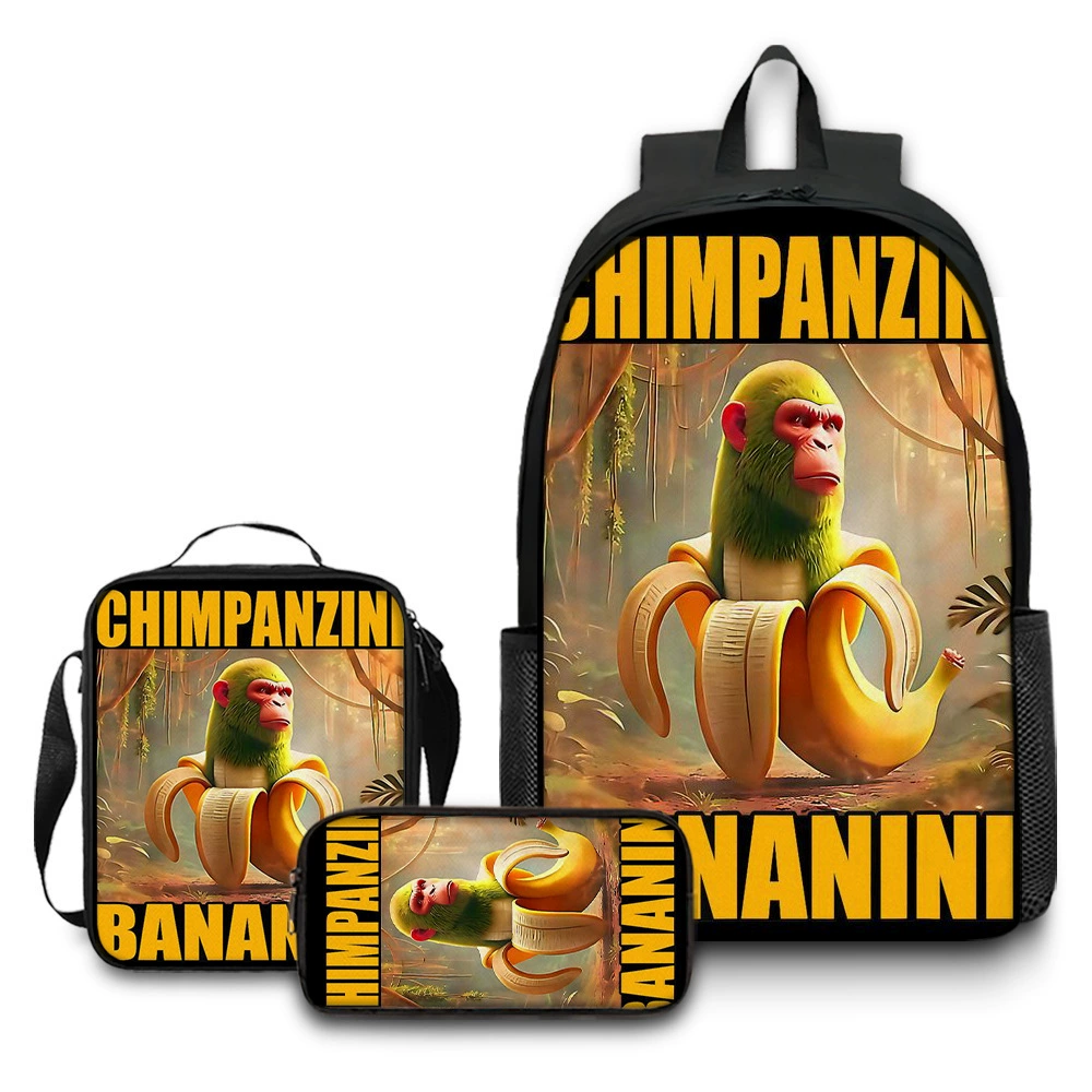 (Cross-border trading), children's backpack, capacious set, 3 piece set
