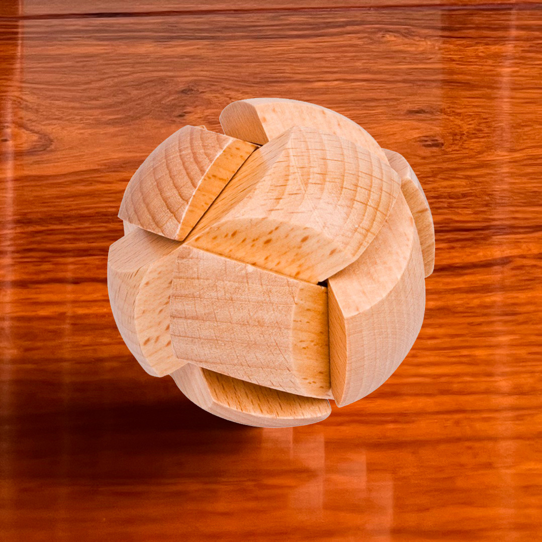 Luban Lock Kongming Lock conjunto completo juguetes educativos para Niños Estudiantes de la escuela primaria tamaño pequeño mini haya Kongming Lock fábrica fija