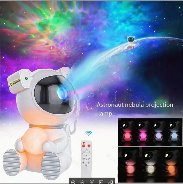 Astronauta cielo estrellado lámpara de proyección astronauta faro robot proyector noche luz etapa luz estrella