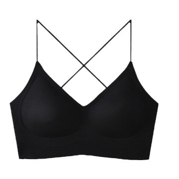 Invisible sensación de nube gran espalda abierta cruzada en forma de U hermosa ropa interior sin costuras tiras de gelatina cómoda, transpirable y sexy