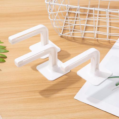 Hole-free storage hooks for kitchen, ideal for placing cutting boards, pot lids, as a multi-purpose shelf, home-use paper towel holder, cup rack, and hanging rack