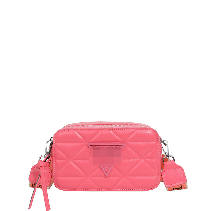 Bolso bandolera transfronterizo tendencia de moda femenina bolso de cámara de todo fósforo sentido de alta gama casual correa de hombro con bordado de rombo pequeño bolso cuadrado