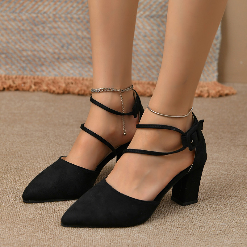 Women's Sexy Solid Color Point Toe Fashion Sandals display picture 10