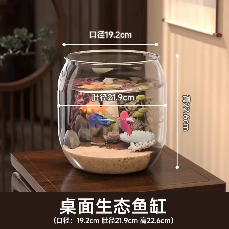 Plastic turtle breeding cylinder micro -landscape hood living room transparent lid lizard lizard climbing cylinder