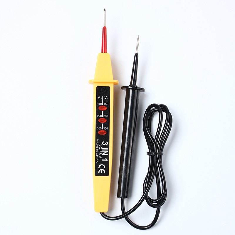 Cu铜配件 3合1测电笔 检验维修电笔 汽车测电笔多功能试电笔