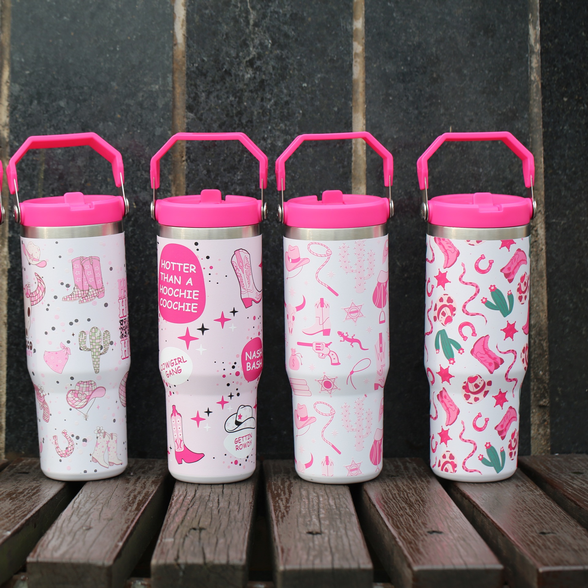 Cute Letter 304 Stainless Steel Water Bottles 1 Piece display picture 2