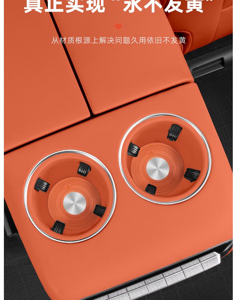 Suitable for Ideal L6L7L8L9 Central Control Water Coaster Silicone Anti-Slip Wireless Charging Storage Pad Car Supplies Modification