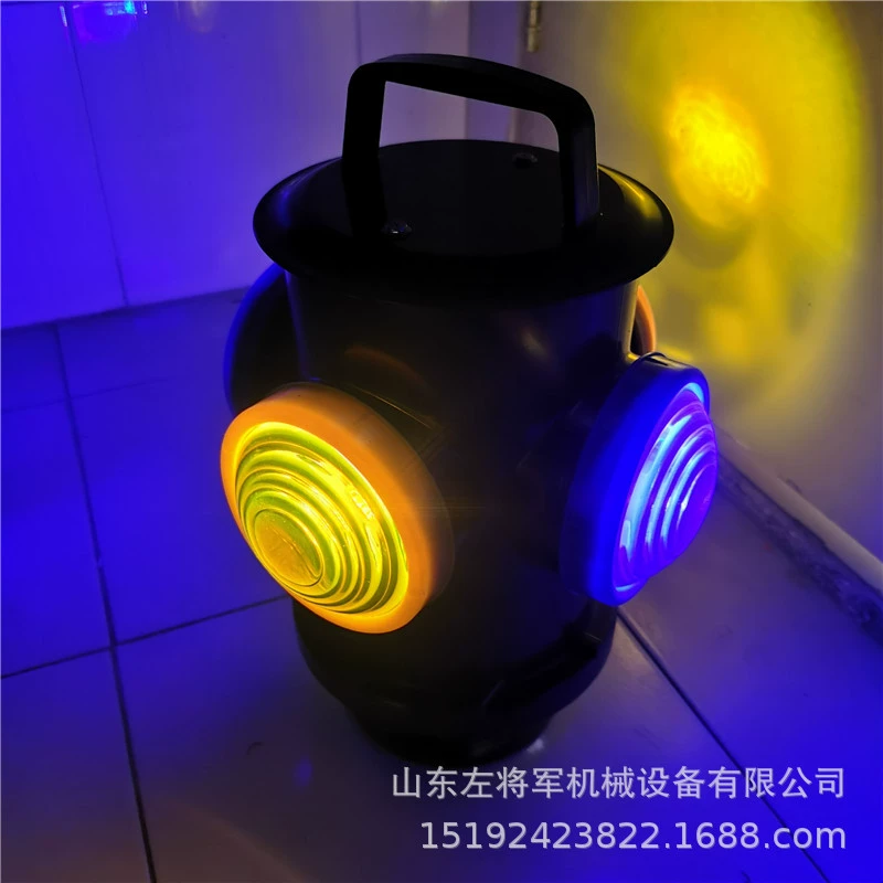 Four-sided two-color flashing light railway signal indicator light rechargeable switch signal indicator light sign light