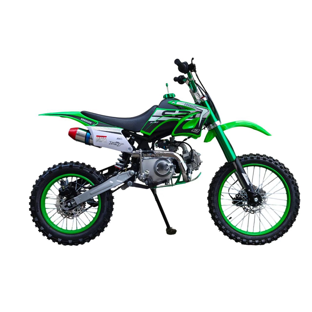 110Cc Mountain Two-Wheeled Off-Road Motorcycle with Kick-Start Aluminum Engine Base Plate/Aluminum Exhaust Pipe for Export