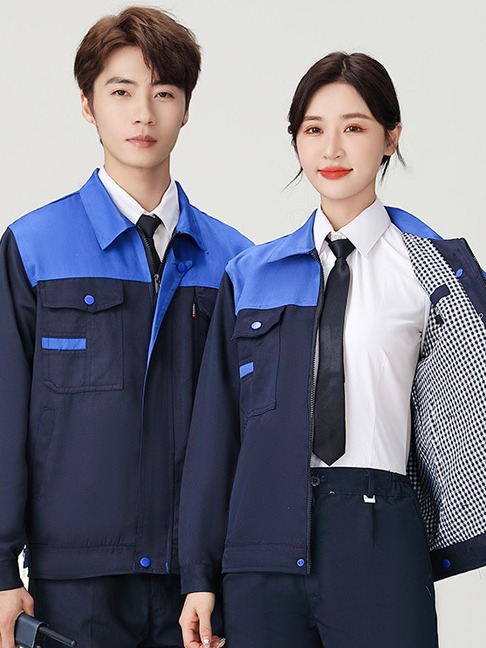 Trajes de trabajo primavera y otoño manga larga doble capa gruesa resistente al desgaste reparación de automóviles logística reflector ingeniería de ropa de seguro laboral personalizada