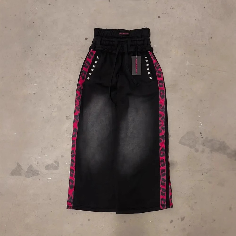 European and American Cross-Border Street Trend Fashion Double-Waist Pants New Hip-Hop Men's and Women's Jogging Sports Pants Loose Cargo Pants