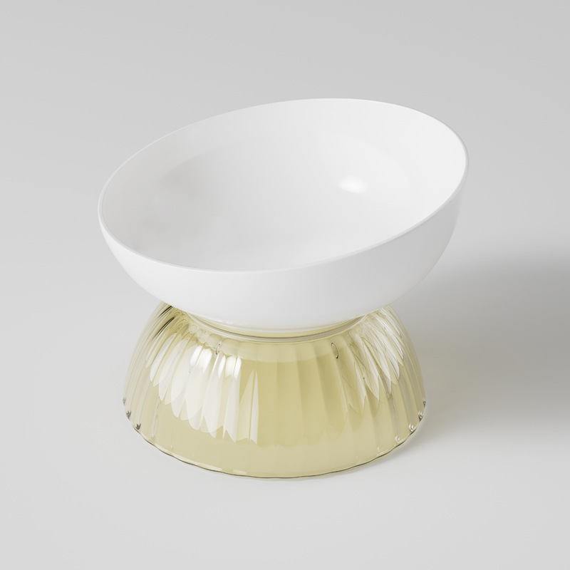 Tazón de gato de cerámica tazón de comida para gatos tazón oblicuo tazón de comida tazón de arroz tazón de gato tazón de perro Copa no es fácil de derribar suministros para mascotas