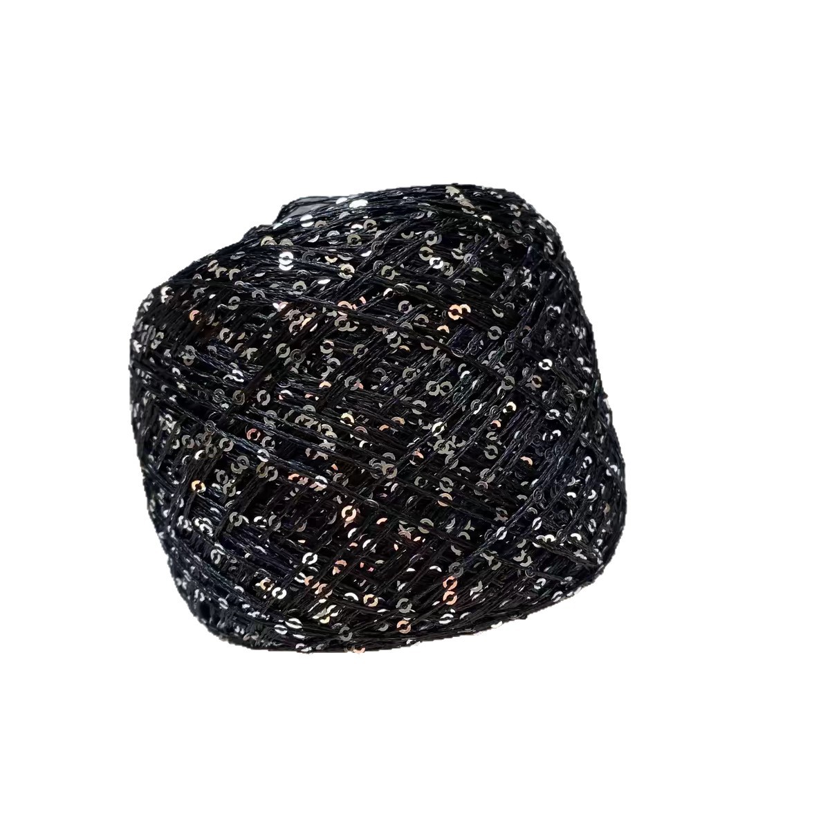Sequin alambre de seda seda seda seda de color brillante cuentas de gancho suéter DIY tejido a mano 50g fábrica al por mayor