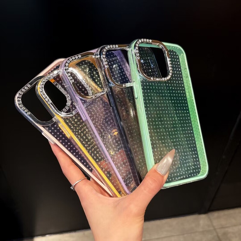 Gradient Platinum Suitable for Apple 16 Promax Magnetic Phone Case Flash Diamond Metal Lens iPhone 15 High-End Gradient Platinum Suitable for Apple 16 Promax Magnetic Phone Case Flash Diamond Metal Lens iPhone 15 High-End