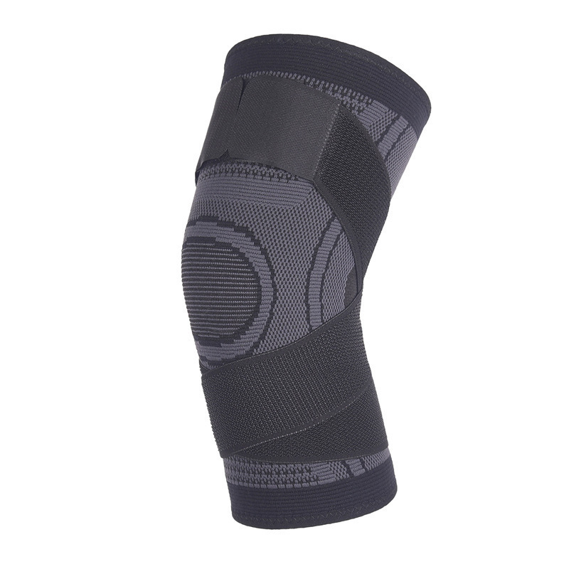 Deporte transfronterizo prensado banda de punto nylon rodilla protección deportiva unidireccional rodilla protección deportiva de montaña