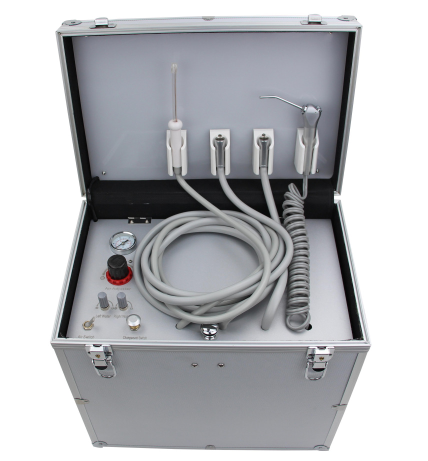 Máquina de tratamiento dental móvil Turbina integral portátil Máquina de molienda de alta velocidad Certificado de turbina de enseñanza completo