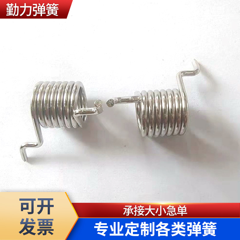 扭簧不锈钢弹簧扭机械转异形弹簧双扭夹子弹簧工业设备压缩弹簧