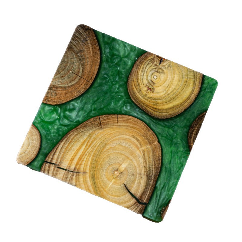 Coaster de resina de tumor de boj Coaster de epoxi Coaster Art Coaster Coaster de regalo cultural y creativo Coaster Coaster de cedro