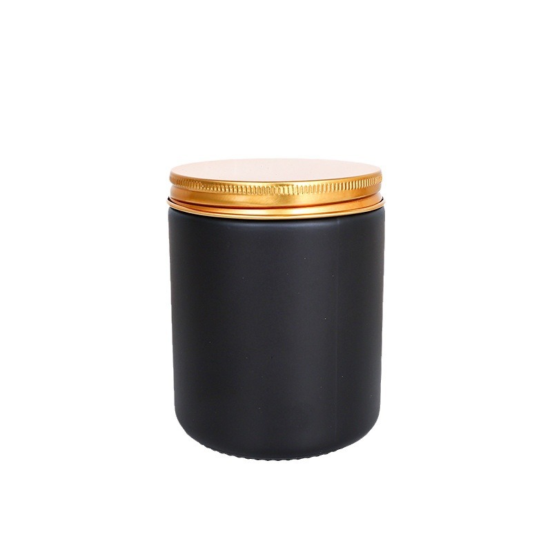 Lámpara de aceite de bananas 250ml vasos de vidrio DIY candelabro vasos vacíos con tapa en latas de vidrio