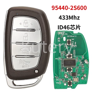 Müasir 4-düyməli ağıllı kart pult avtomobil açarları ID46 çip, 433 tezliyi, 95440-2S600 üçün