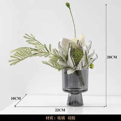 회색 꽃병 꽃꽂이 2