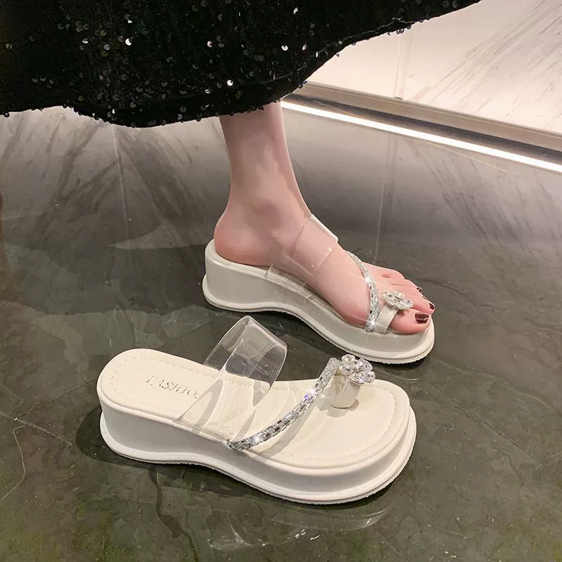 Корейские сандалии, высококачественные тапочки, 2024 года, интернет-знаменитость, мягкая подошва, избавление от беспокойных ног