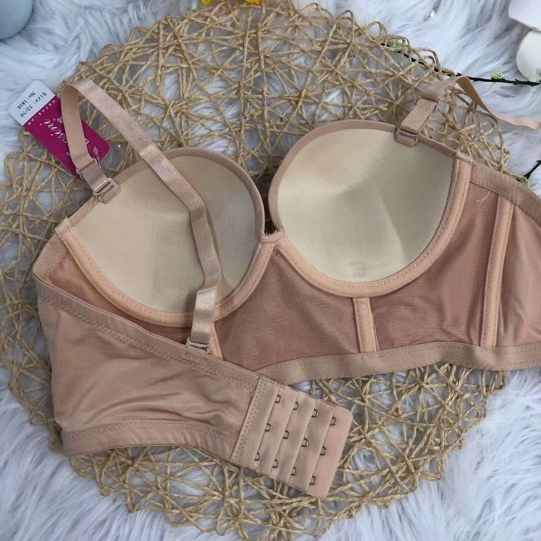 Nuevo sujetador sin costuras brillante colección de ropa interior pecho pequeño push up ropa interior cómoda push up sujetador sin costuras