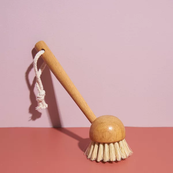 Daily Necessities Kitchen Wooden Handle Pot Brush Solid Wood Pot Brush Mexican White Brown Silk Pot Brush Kitchen Cleaning Brush Wholesale