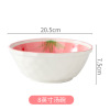 Soup bowl home use, cute tableware, ceramic strawberry, internet celebrity, wholesale