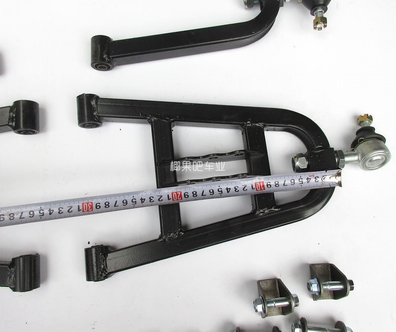 Modified kart suspension accessories: Big Bull ATV reinforced square tube rocker arm with adjustable ball head