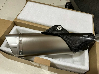 suitable for motorcycle ninja 250: Exhaust pipe - f-latest-titanium-color-real-carbon-cover-51mm-laser
