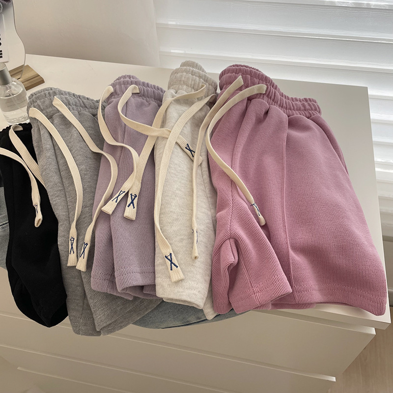 American Casual Pink Sports Shorts Summer Thin Women's Summer Sports Pants Trendy Ins Summer Loose