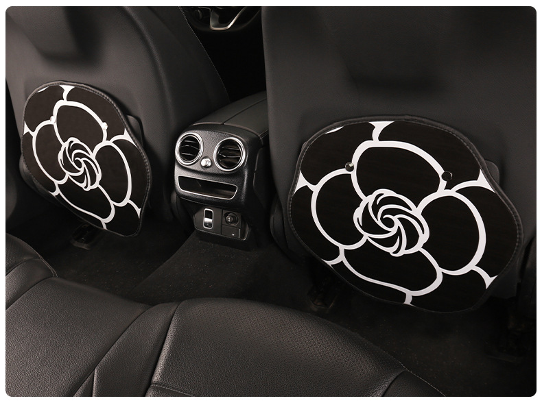 Xiaoxiangfeng Camellia Car Back Anti-Kick Pad Children's Anti-Dirty Seat Back Women's Special Seat Protection Pad Casual