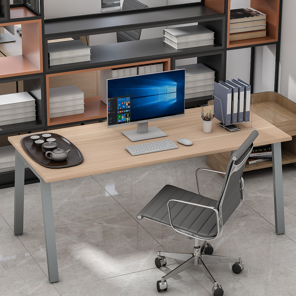 Fabricantes de muebles de oficina personal escritorio de computadora mesa de hierro forjado mesa de finanzas de acero mesa de oficina personal suministro de escritorio transfronterizo
