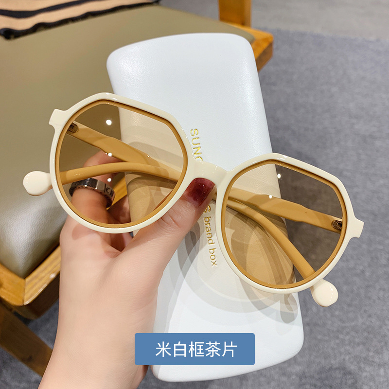 Nuevas gafas de sol de estilo coreano de moda gafas de sol de marco redondo personalizado ins