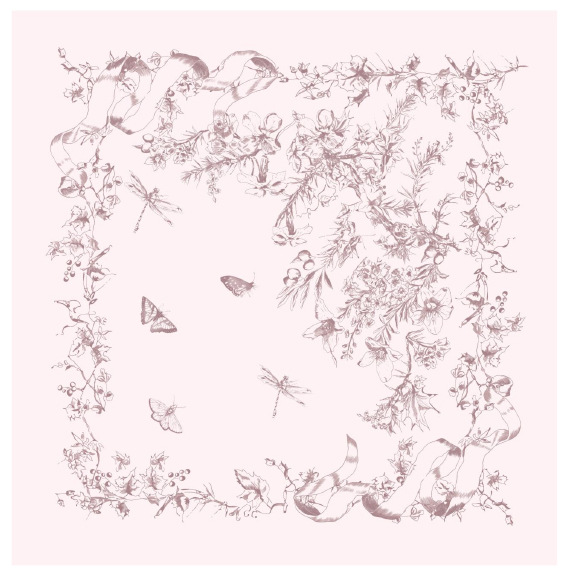 Versión coreana de la nueva bufanda de seda cuadrada pequeña de cachemira pura de 70cm impresa, bufanda de flor de anacardo grande, disponible en stock transfronterizo