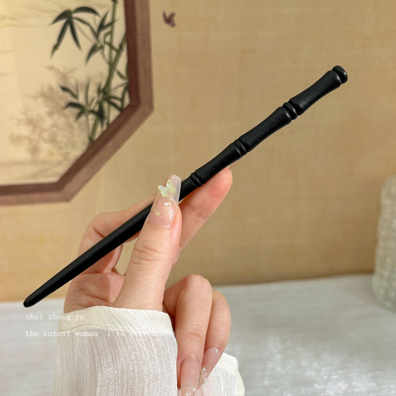 Pinzas de cabello de madera para mujeres nuevos pinzas de estilo chino de alto nivel diarios vestido de caballo de viaje antiguo sándalo bandeja de cabello pinzas de cabello tocado