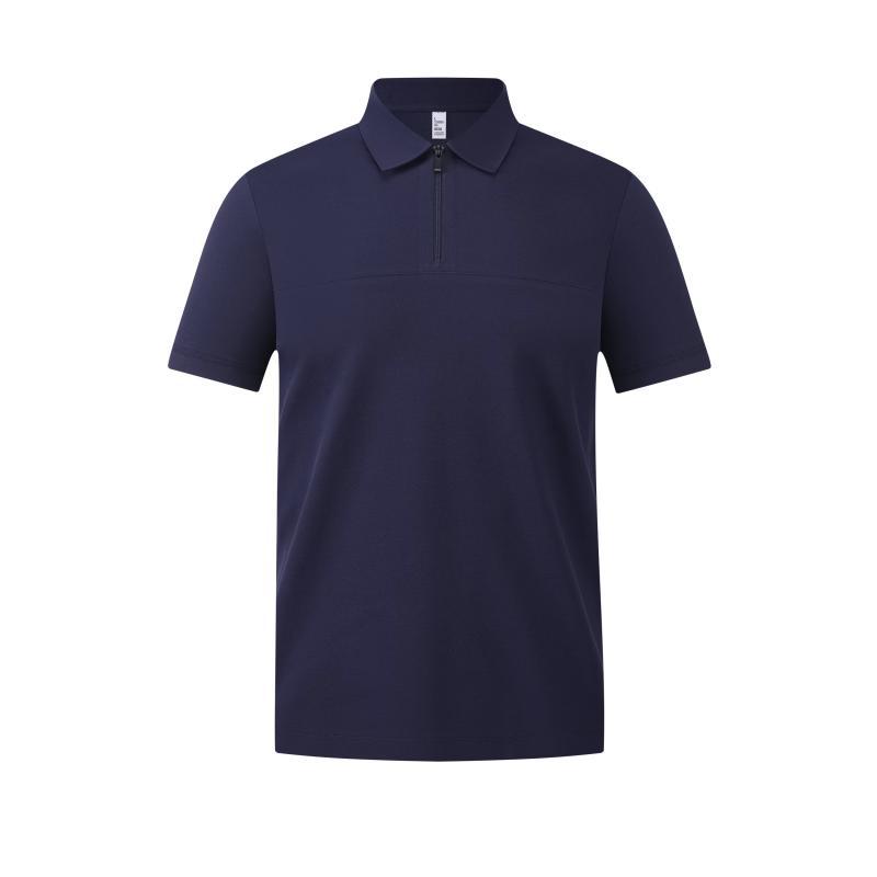 Camiseta de polo de tamaño grande personalizada camiseta transfronteriza ropa de trabajo camiseta cultural bordada logotipo revestido vestido de trabajo de manga corta personalizado