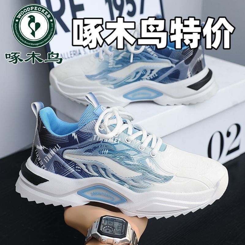 Woodpecker 2025 New Brand Special Price Versatile Casual Shoes Men's Heightening Thick-Soled Dad Shoes Sports Shoes for Men