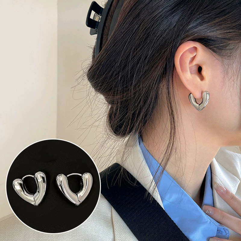 Drop Earrings, Minimal Universal Design, Copper Base with Silver Plating, Lightweight 6 g