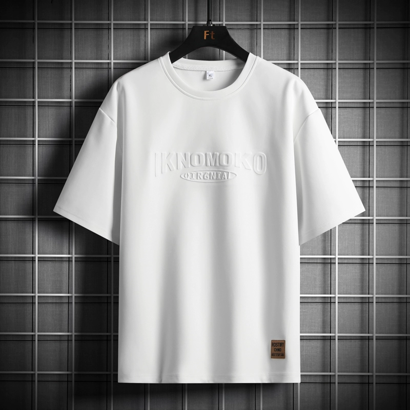 Summer T-shirt, with short sleeve, oversize, plus size