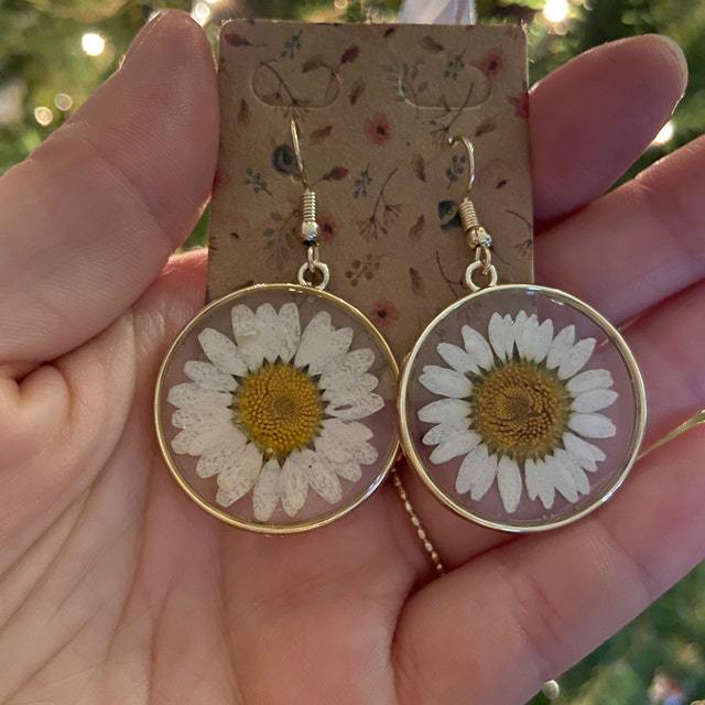 20g Weight 1 Pair Bohemian Simple Style Sunflower Metal Drop Earrings