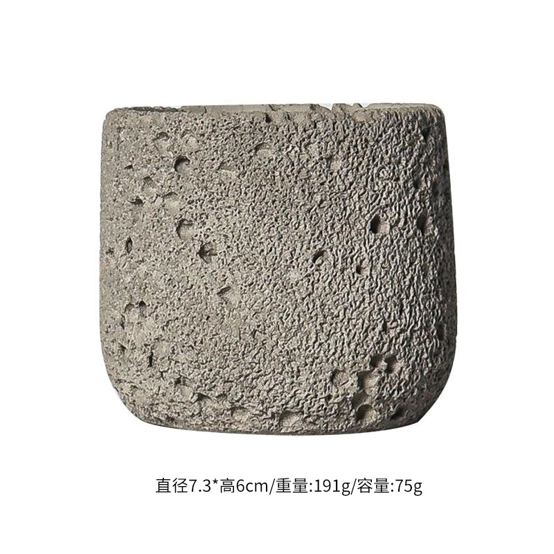 国境を越えたセメント宇宙の質感アロマキャンドルカップdiyキャンドルカップ空カップ拡香石無火雰囲気容器振り子
