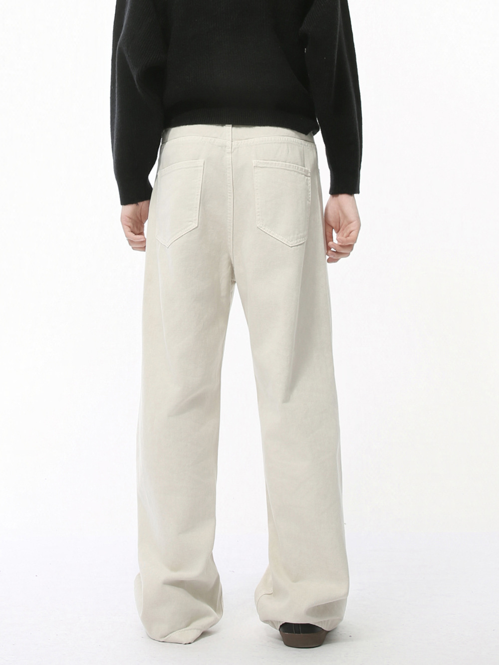 MTLCLOTHES Hombres| Nuevos productos de otoño básicos de algodón limpio ajustado jeans de color sólido simple