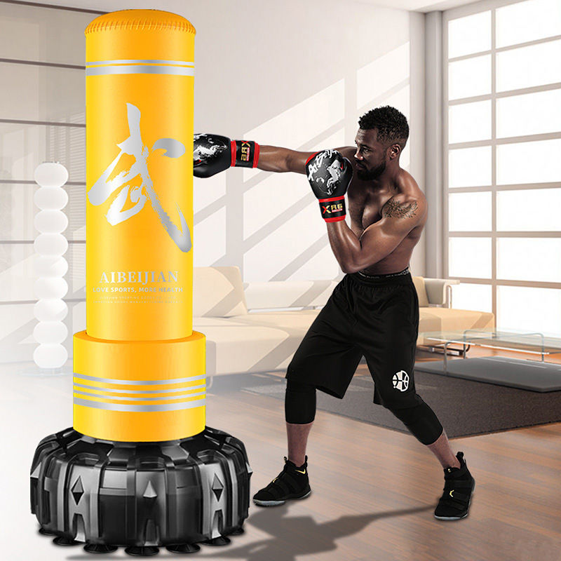 Aibijian fabricante venta directa saco de boxeo pu hogar vaso saco de arena entrenamiento de taekwondo para niños columna de boxeo.