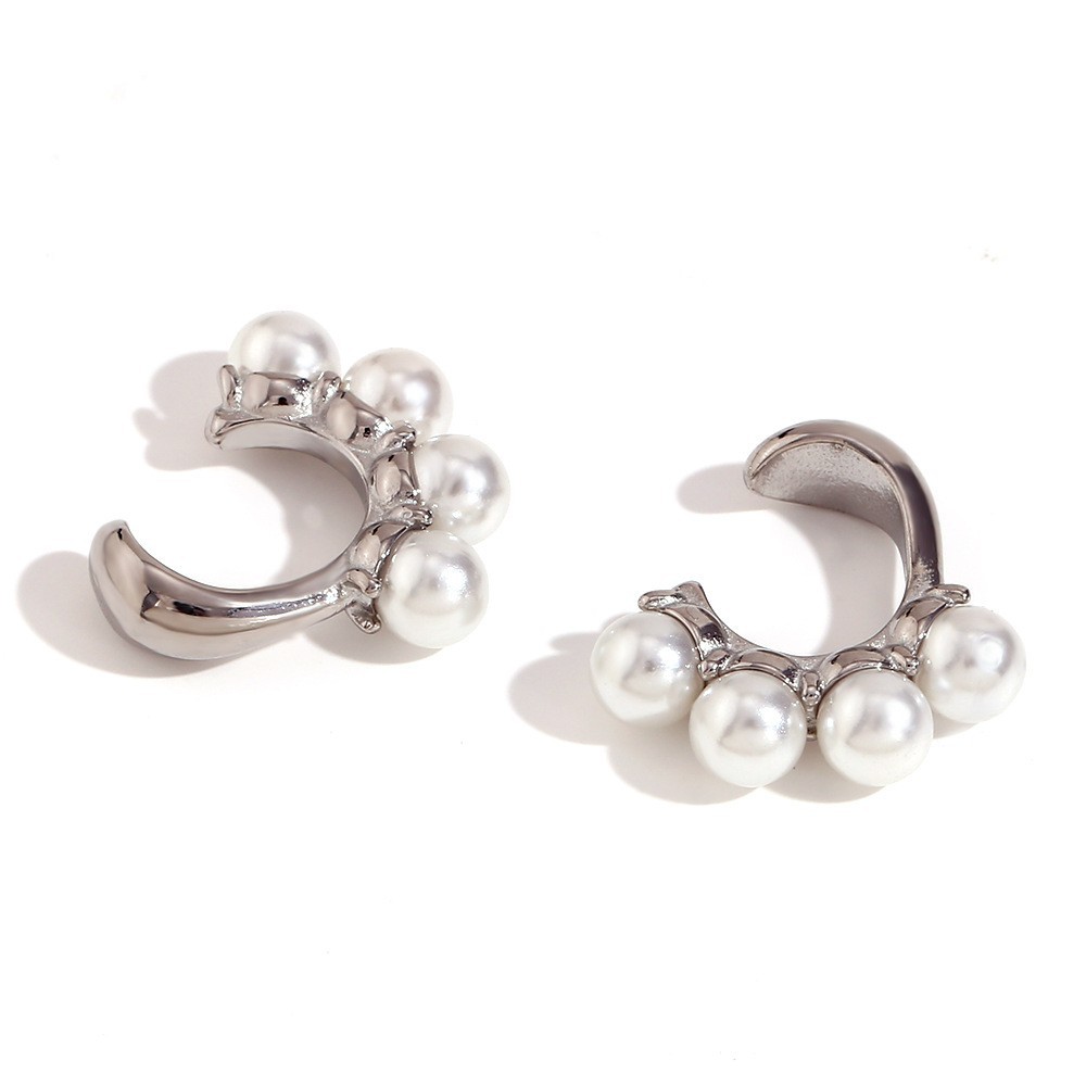 Juego de collar y pendientes de perlas de agua dulce y oro_voghion.com