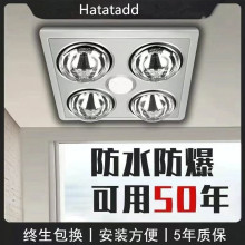 老式名牌卫生间浴霸灯暖通用型老款老牌子二合一洗澡间灯泡取暖器