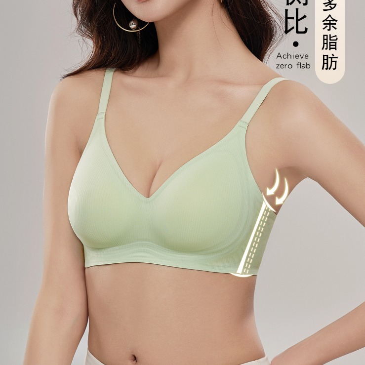 Venta directa de fábrica comercio electrónico transfronterizo Sudeste de Asia Vietnam Tailandia damas soporte superior simple sin costuras colección lateral sujetador