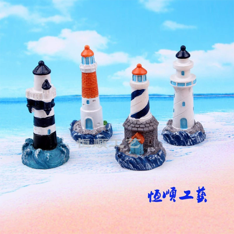 Средиземноморский микро пейзаж ювелирные изделия мини украшение песочный лоток аксессуары для песка украшение аквариума Смола маленький маяк